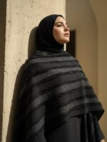 ⁦عبايه غريد 🖤✨  (( عبايه وتحتها بيزك مفتوحه نظام طولي او شال ))⁩ - الصورة ⁦5⁩